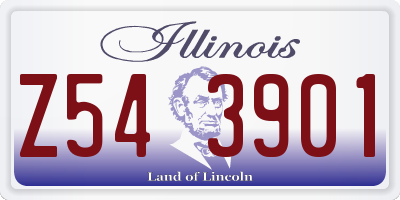 IL license plate Z543901