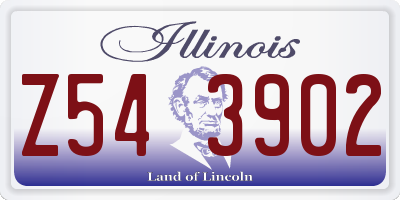 IL license plate Z543902