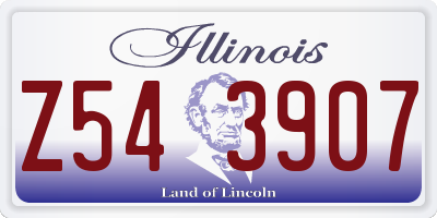IL license plate Z543907