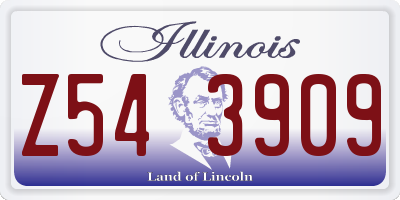 IL license plate Z543909