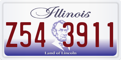 IL license plate Z543911