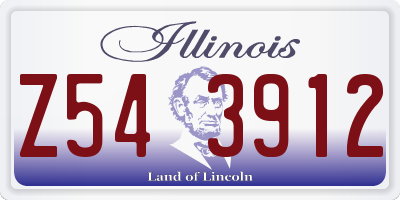 IL license plate Z543912