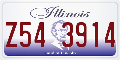 IL license plate Z543914