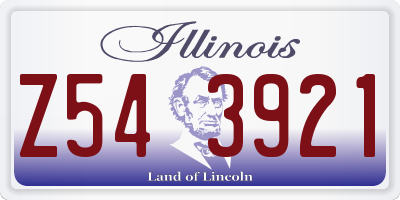 IL license plate Z543921
