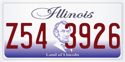 IL license plate Z543926