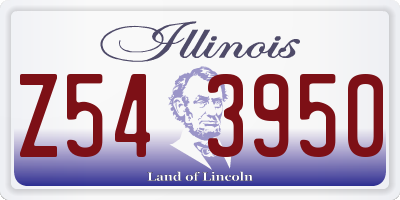 IL license plate Z543950