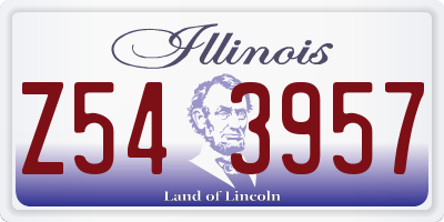 IL license plate Z543957