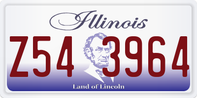 IL license plate Z543964