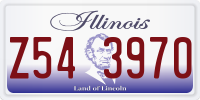 IL license plate Z543970