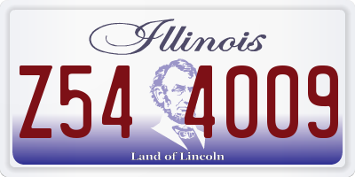 IL license plate Z544009