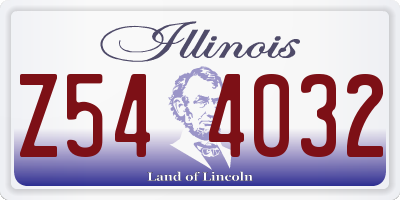 IL license plate Z544032