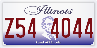 IL license plate Z544044