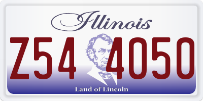 IL license plate Z544050