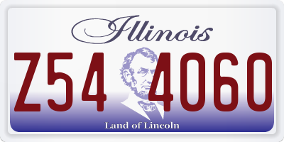 IL license plate Z544060