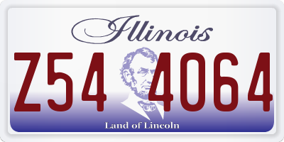 IL license plate Z544064