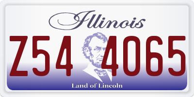 IL license plate Z544065