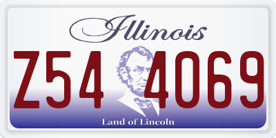 IL license plate Z544069