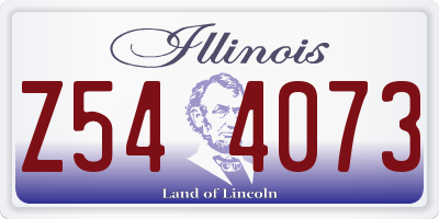 IL license plate Z544073