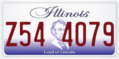 IL license plate Z544079