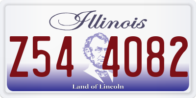IL license plate Z544082