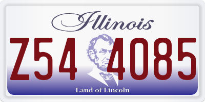 IL license plate Z544085