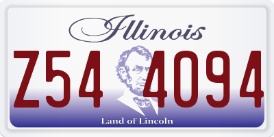 IL license plate Z544094