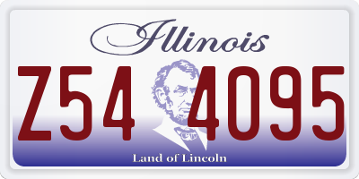 IL license plate Z544095
