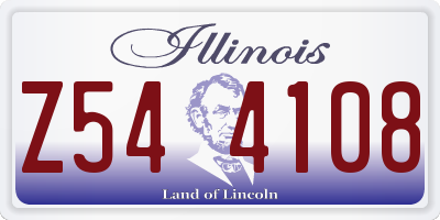 IL license plate Z544108