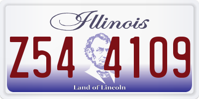 IL license plate Z544109
