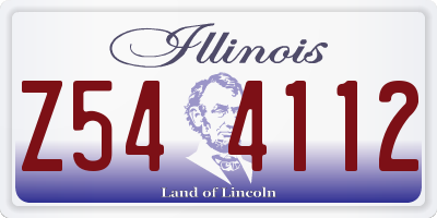 IL license plate Z544112