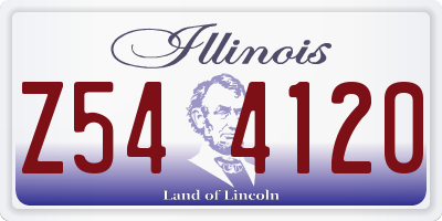 IL license plate Z544120