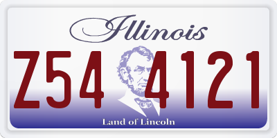 IL license plate Z544121