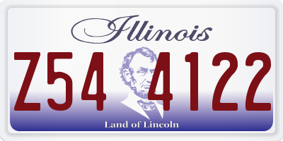 IL license plate Z544122