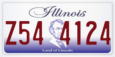 IL license plate Z544124