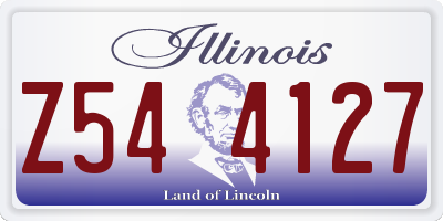 IL license plate Z544127