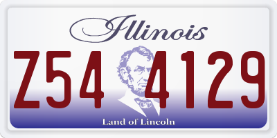 IL license plate Z544129