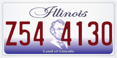 IL license plate Z544130