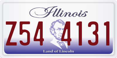 IL license plate Z544131