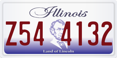 IL license plate Z544132