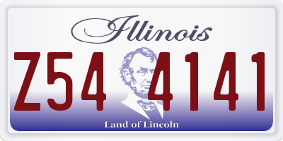 IL license plate Z544141