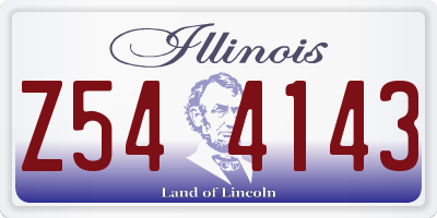 IL license plate Z544143