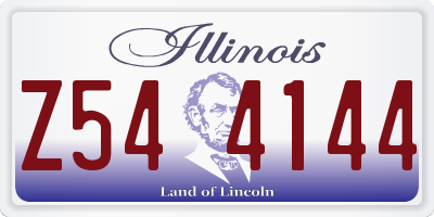 IL license plate Z544144