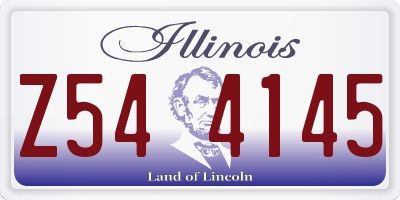 IL license plate Z544145