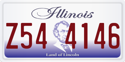 IL license plate Z544146
