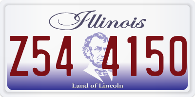 IL license plate Z544150