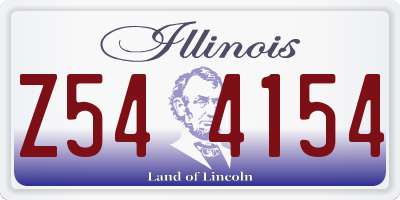 IL license plate Z544154