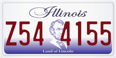 IL license plate Z544155