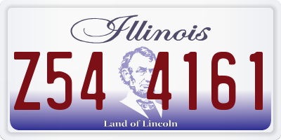 IL license plate Z544161