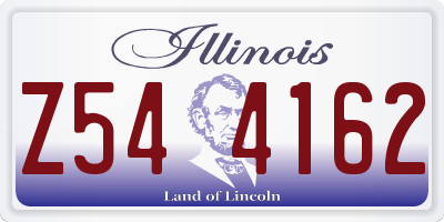 IL license plate Z544162