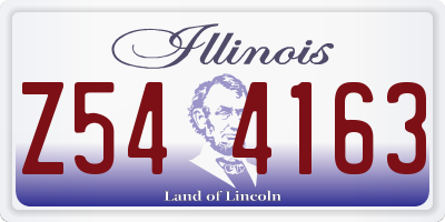 IL license plate Z544163